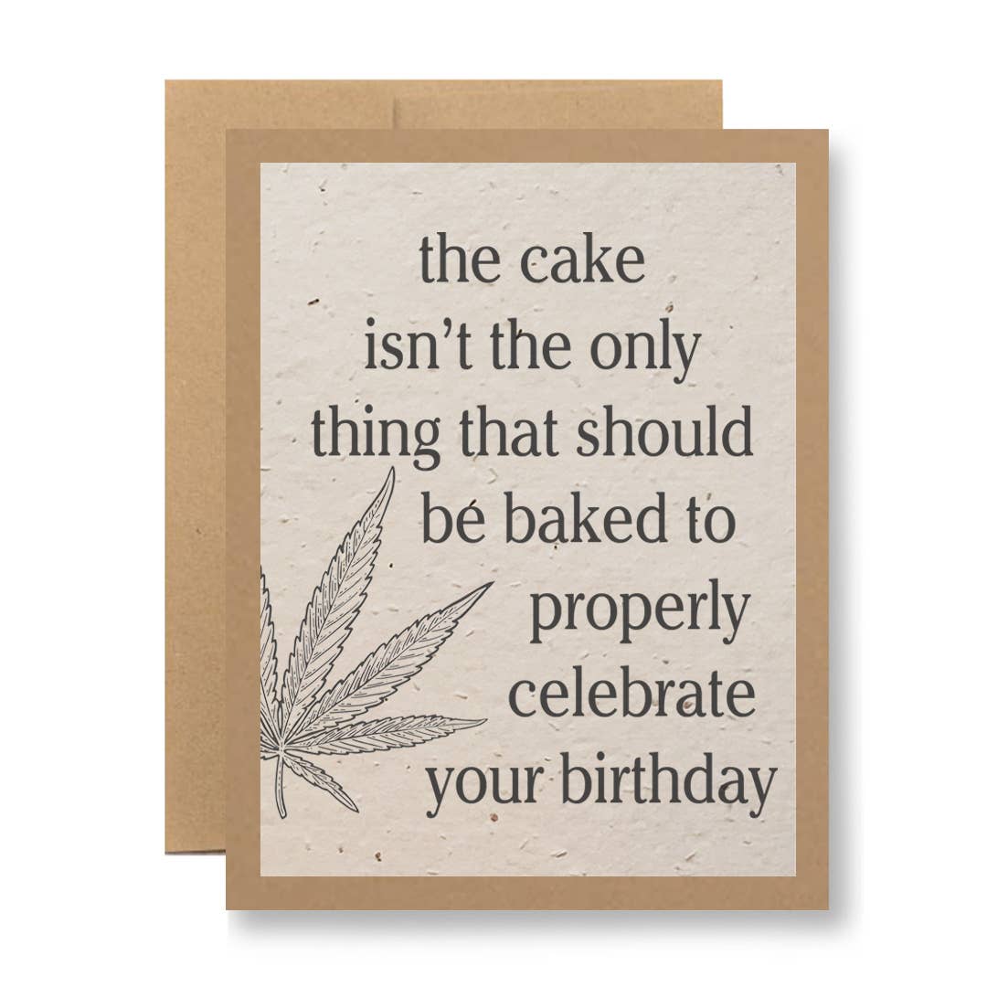 Eco Kraft or White Seed Paper - ...should be baked...