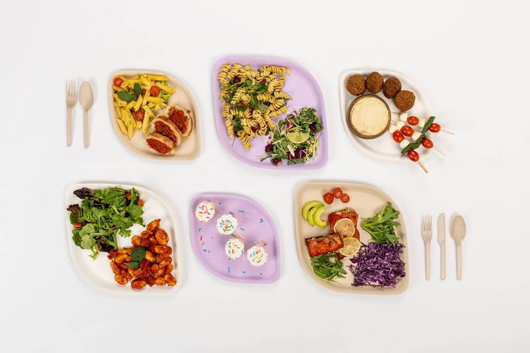 Compostable Dinner Plates 10" | 3 Colors | 25-Pack