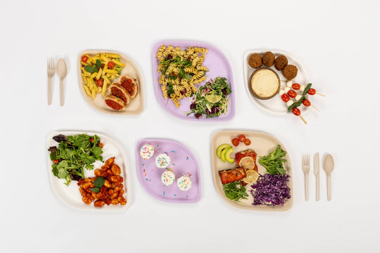 Compostable Dinner Plates 10" | 3 Colors | 25-Pack