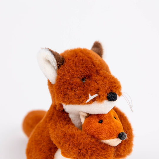Plush Fox With Baby