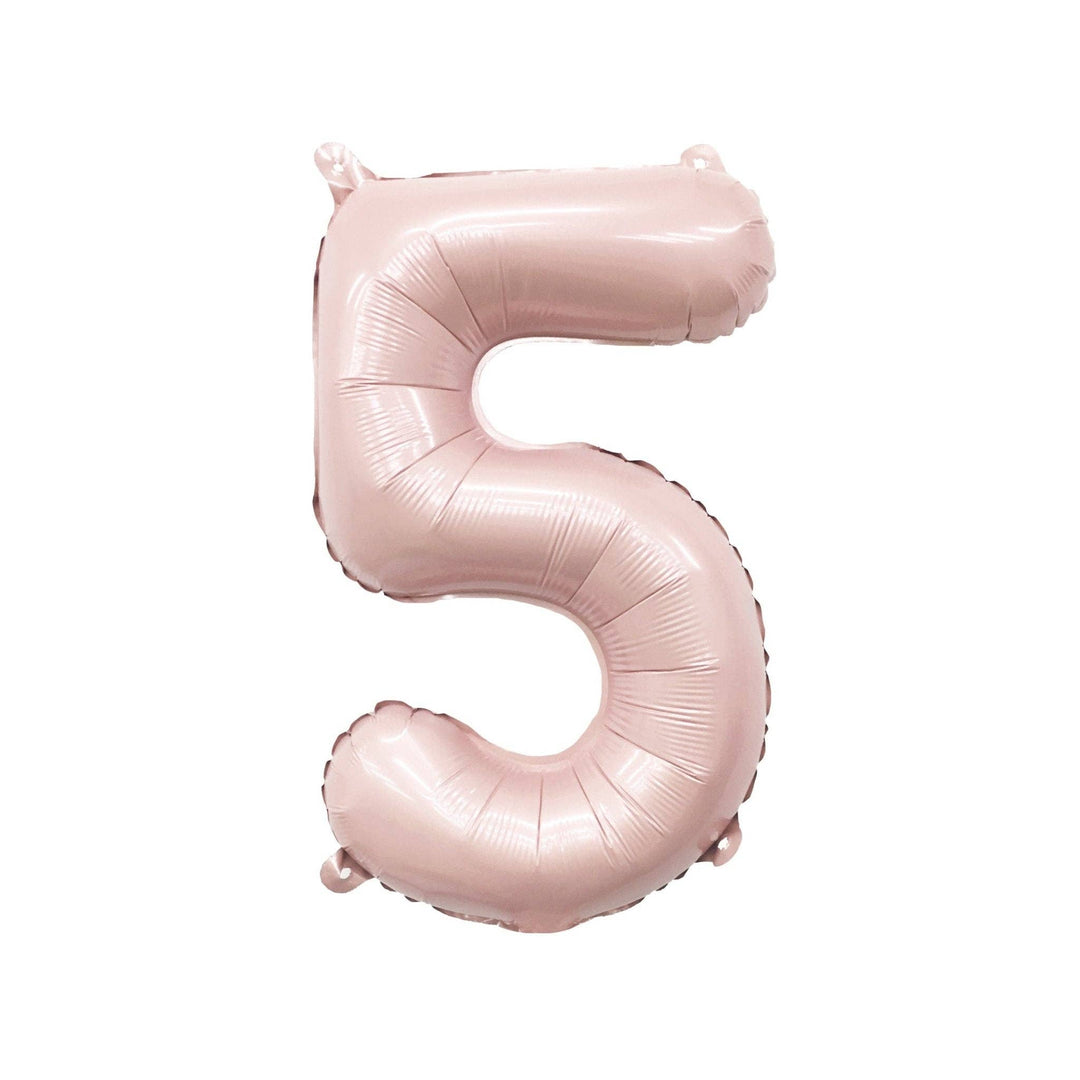 Blush Mylar Number Balloon
