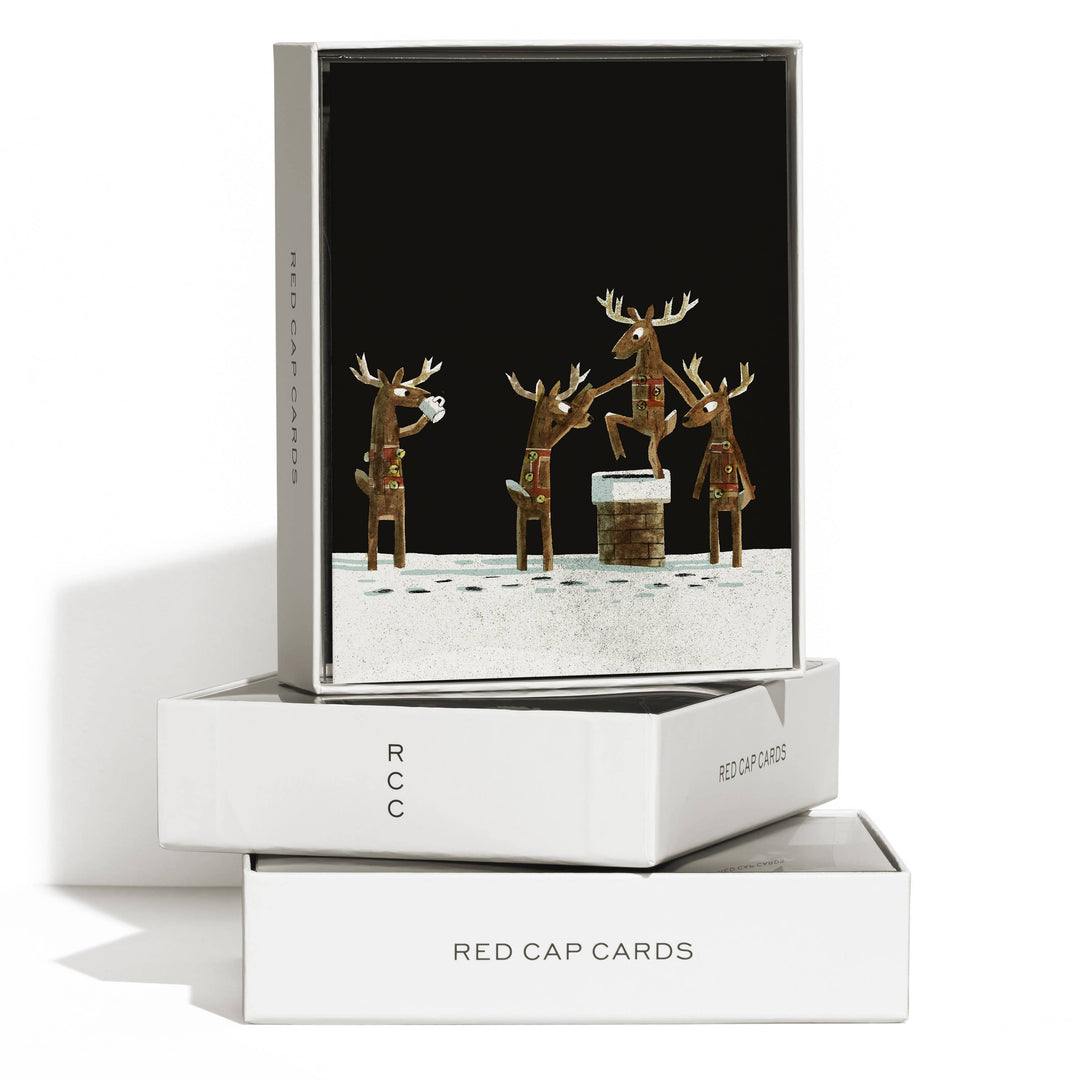 Down the Chimney holiday greeting card