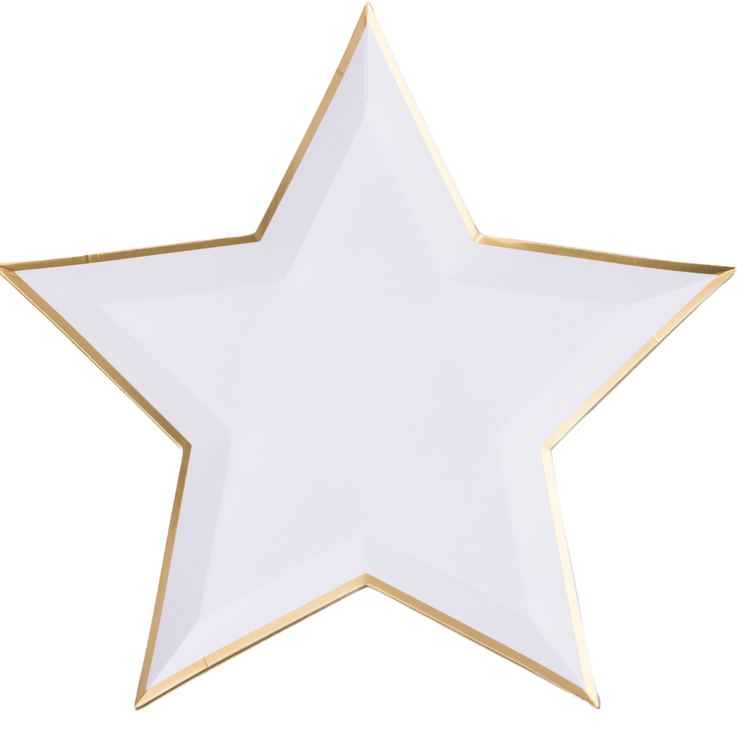 BLANC WHITE STAR SHAPED PLATES