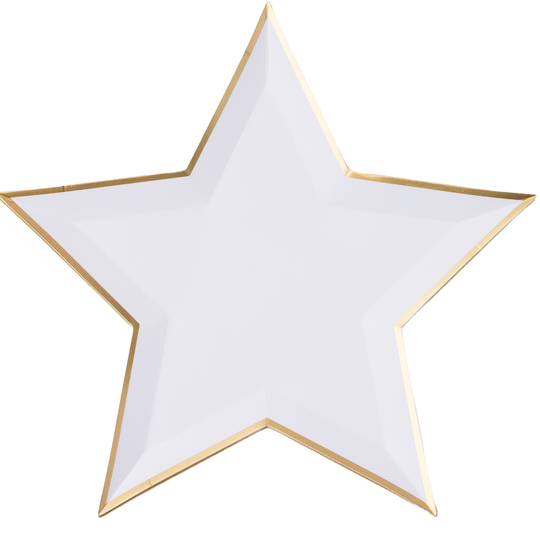 BLANC WHITE STAR SHAPED PLATES