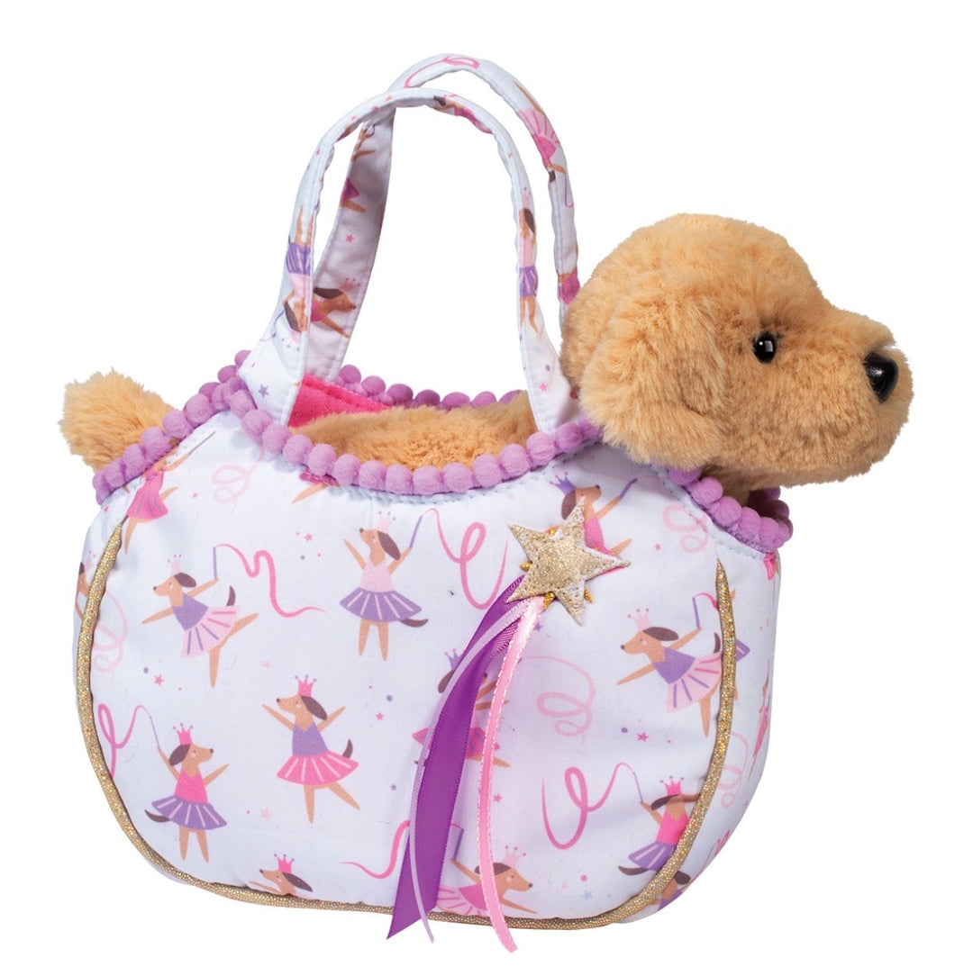 Dancin Pups Sassy Sak w/ Dog -Douglas Cuddle Toys