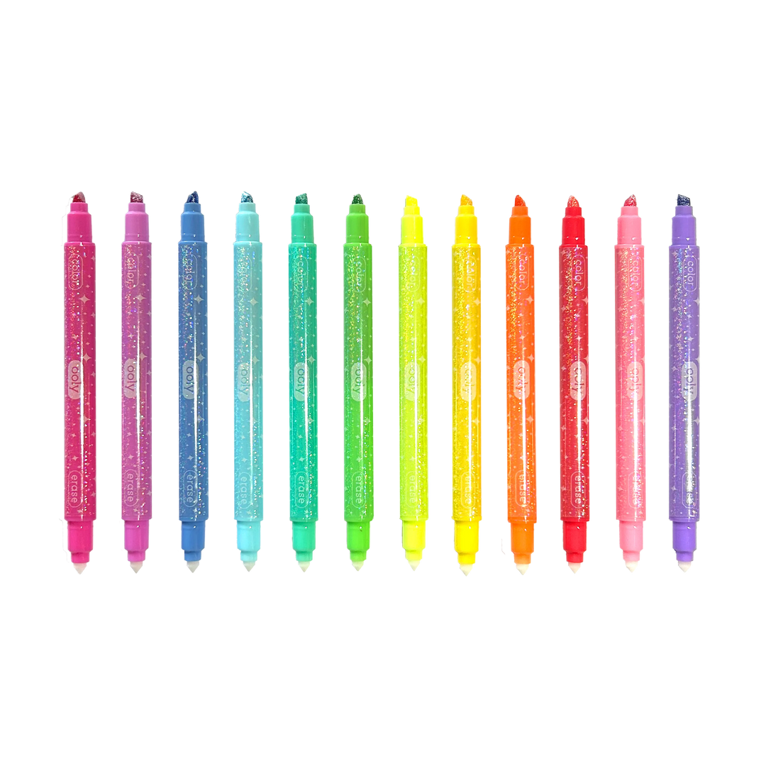 Make no Mistake!: Glittery Erasable Markers (Set of 12)