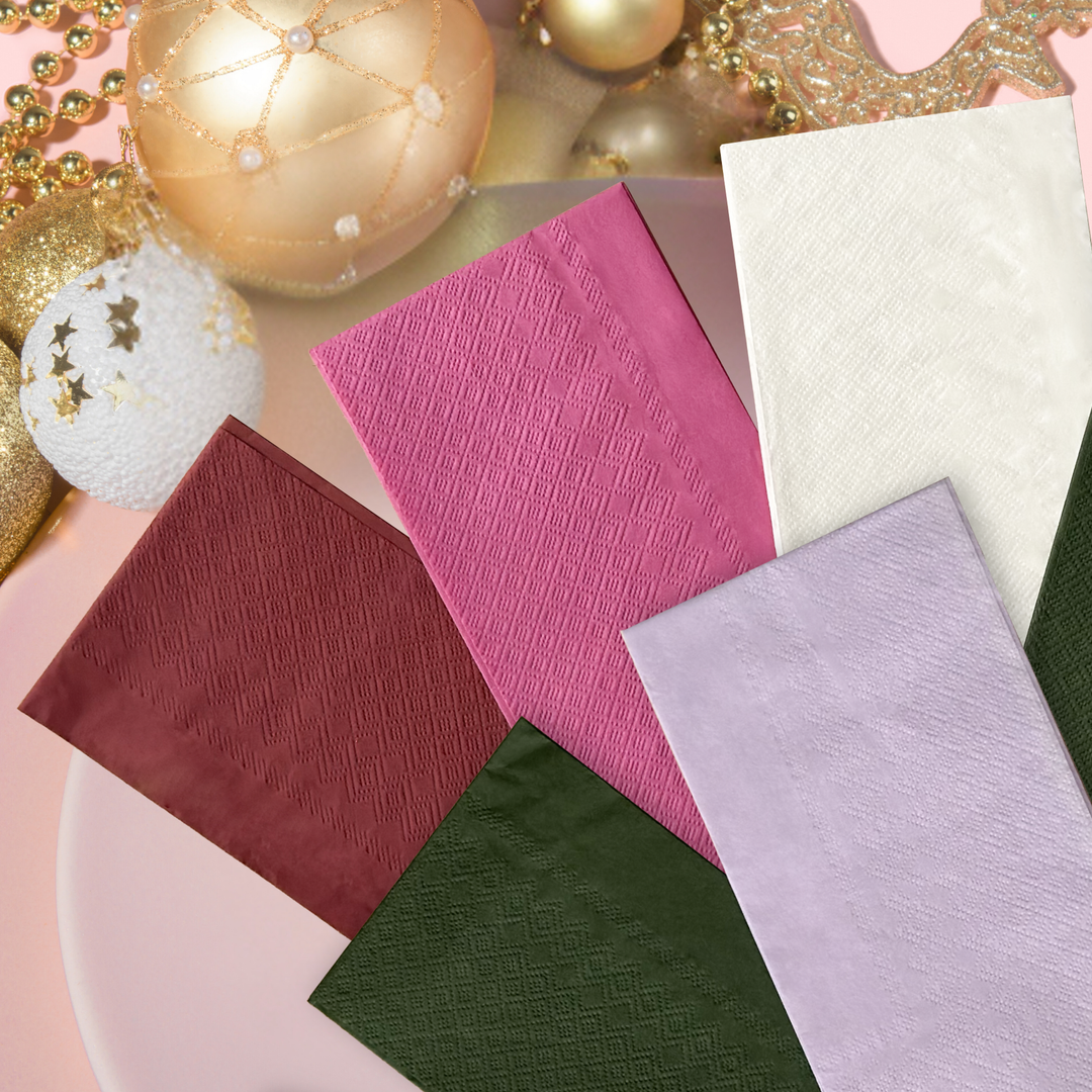 Premium 3-Ply Compostable Dinner Napkins - 50 Count