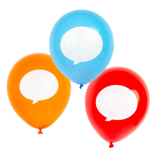 Customisable Party Balloons - 12 Pack