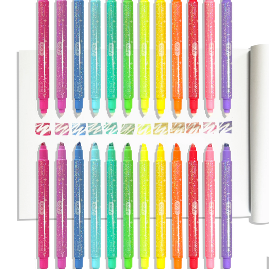 Make no Mistake!: Glittery Erasable Markers (Set of 12)