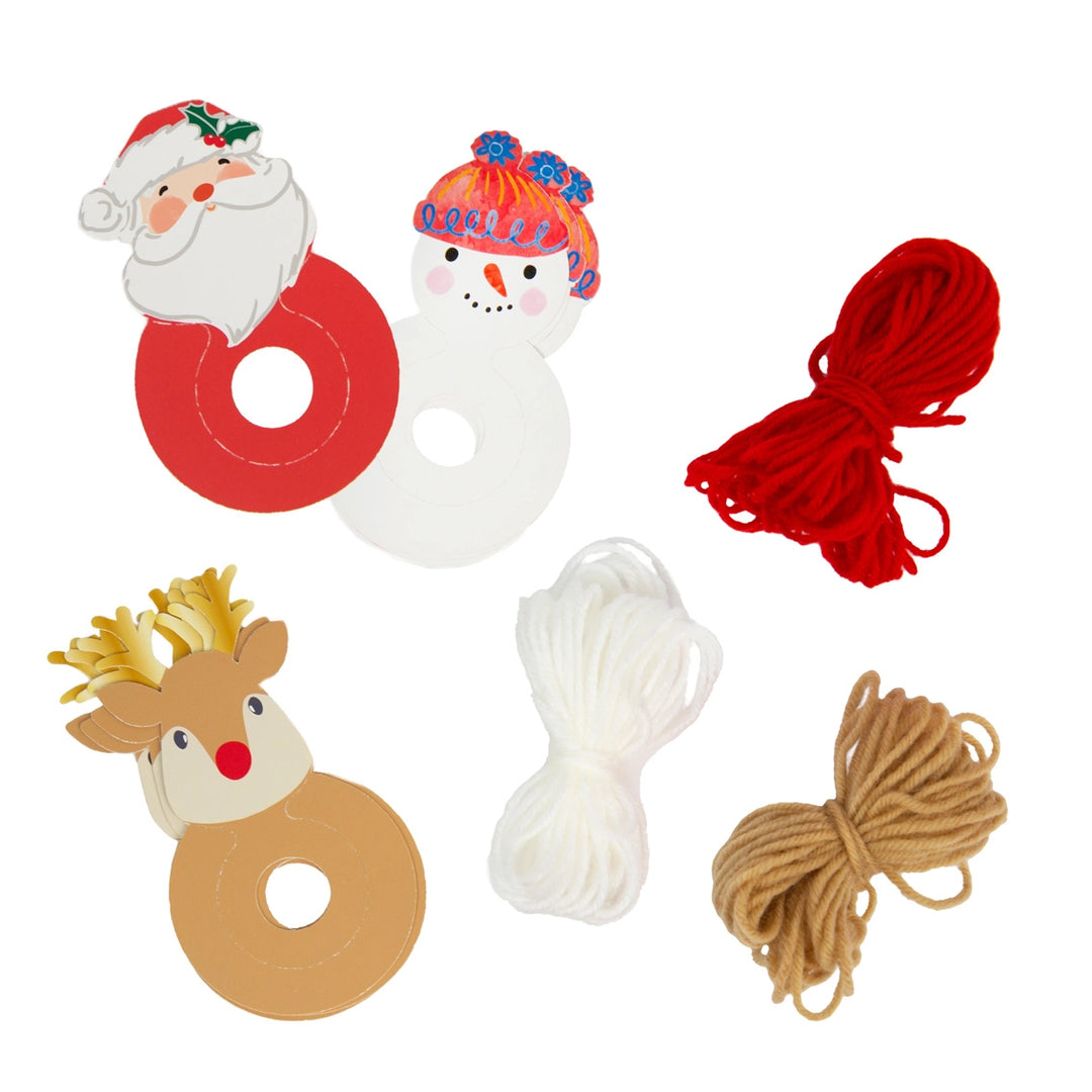 Diy Pom Pom Christmas Decorations - 6 Pack