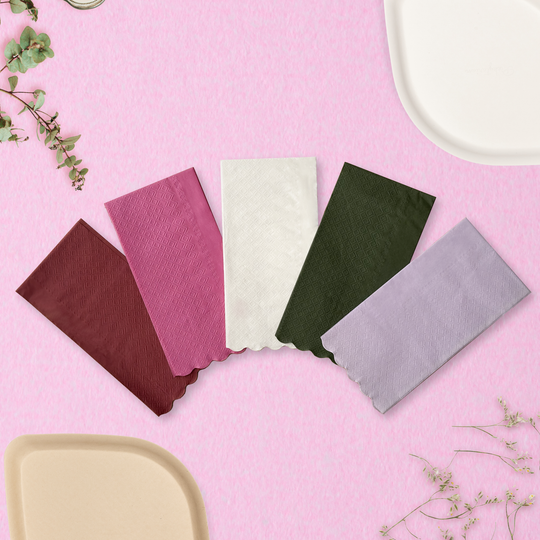 Premium 3-Ply Compostable Dinner Napkins - 50 Count