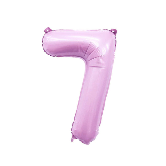 Pastel Pink Number Balloon