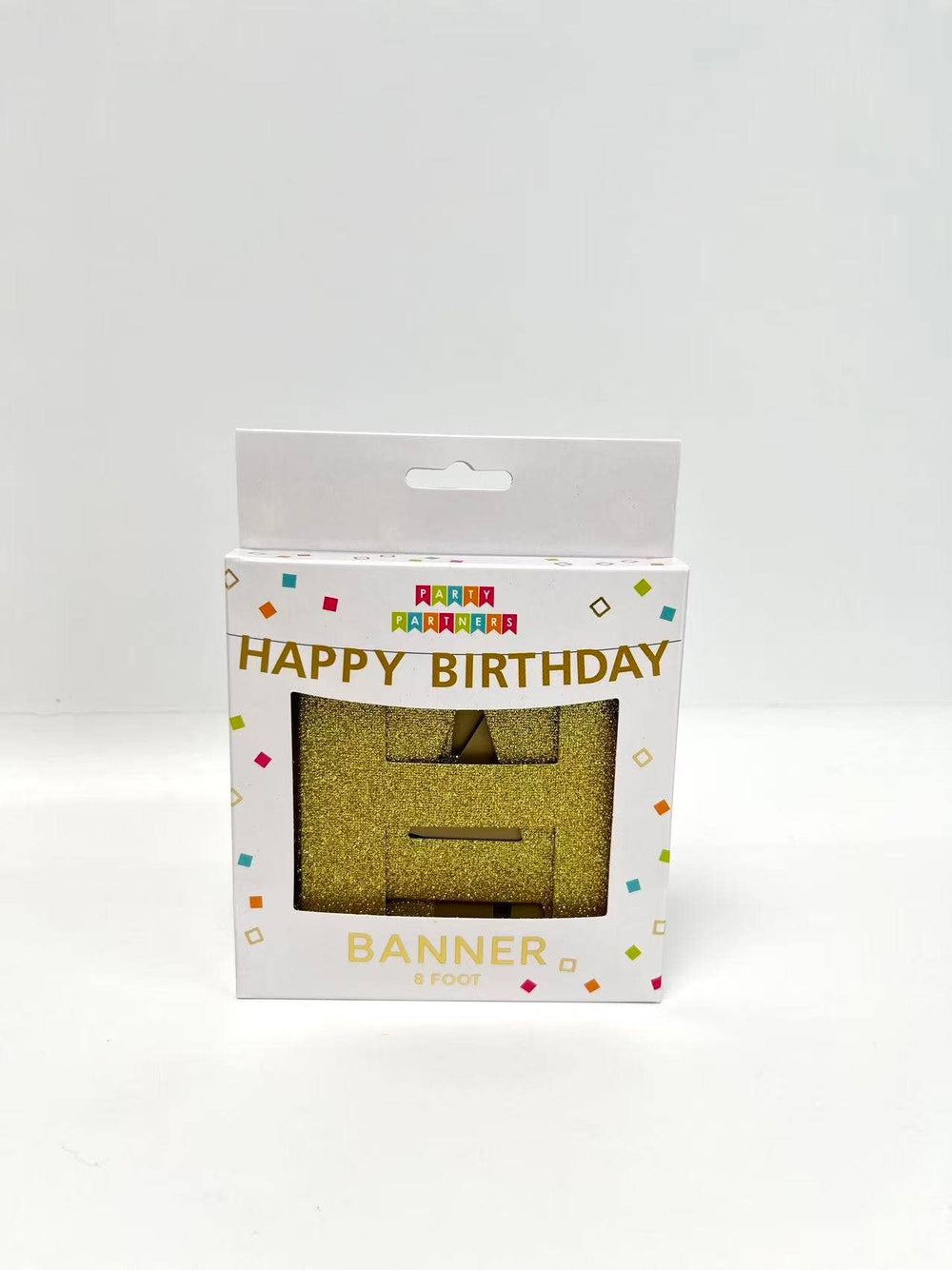 Gold Happy Birthday Banner