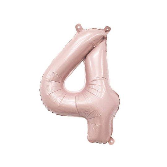 Blush Mylar Number Balloon