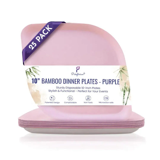 Compostable Dinner Plates 10" | 3 Colors | 25-Pack