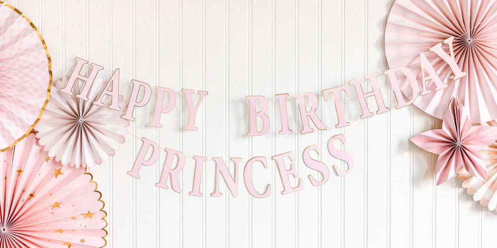 PRC802 -  Princess Happy Birthday Banner