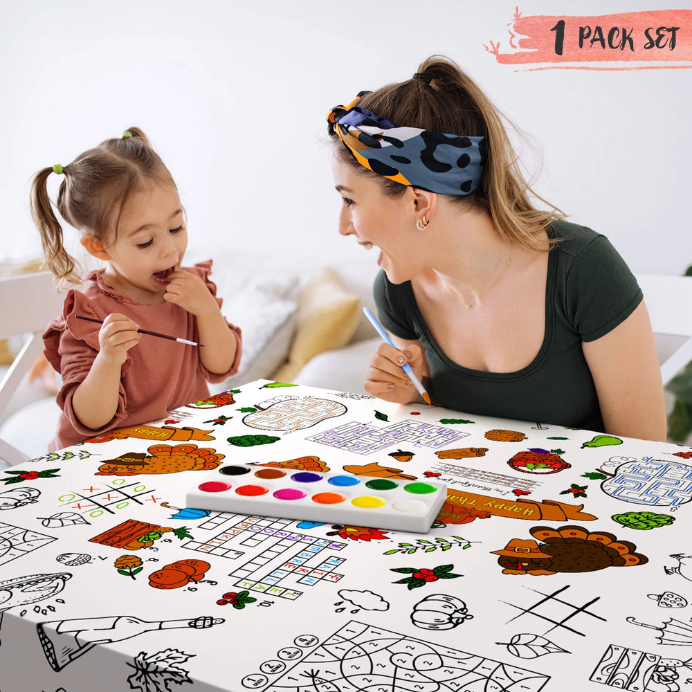 Thanksgiving Coloring Cloth