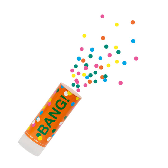 Rainbow Confetti Cannons for Birthday - 3 Pack