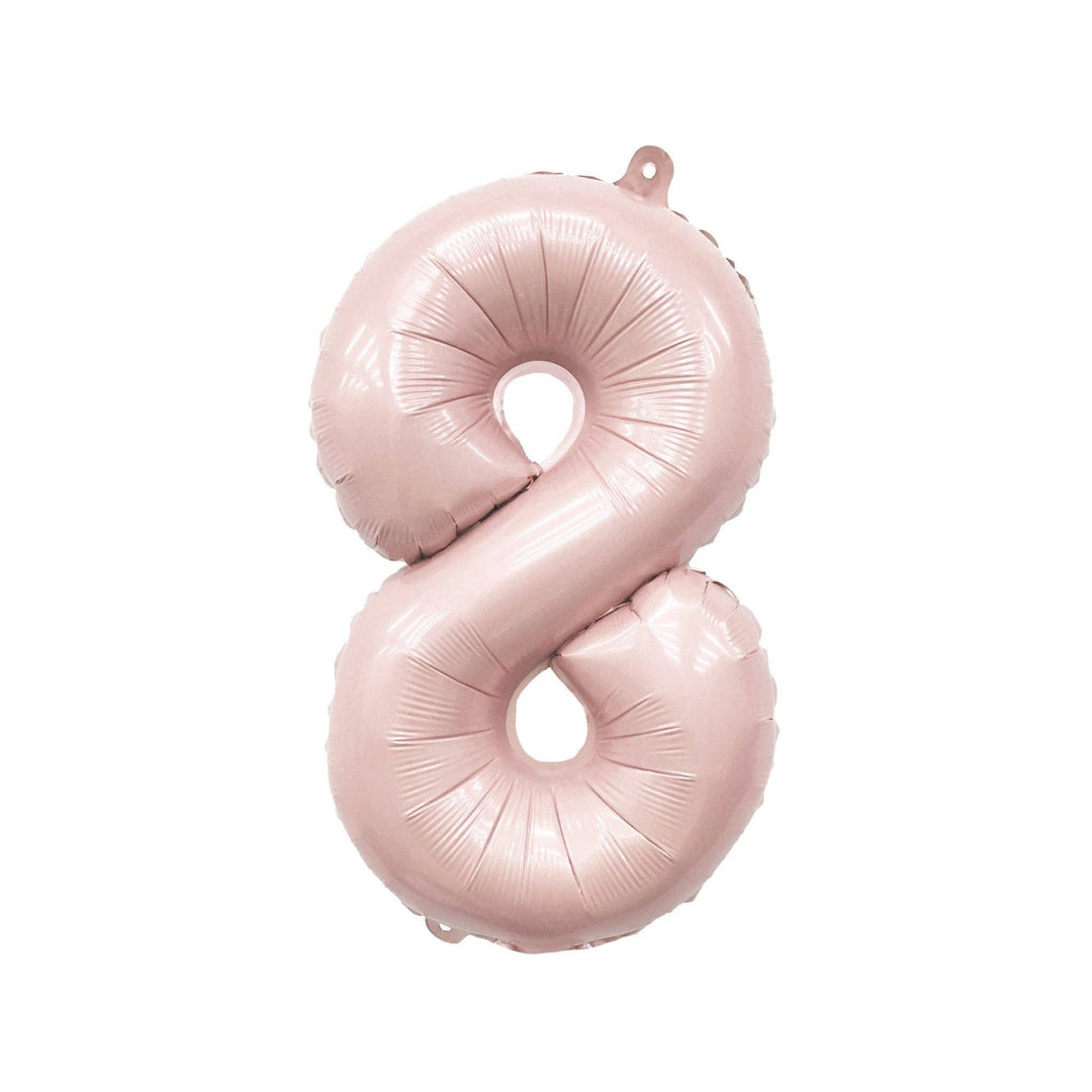 Blush Mylar Number Balloon