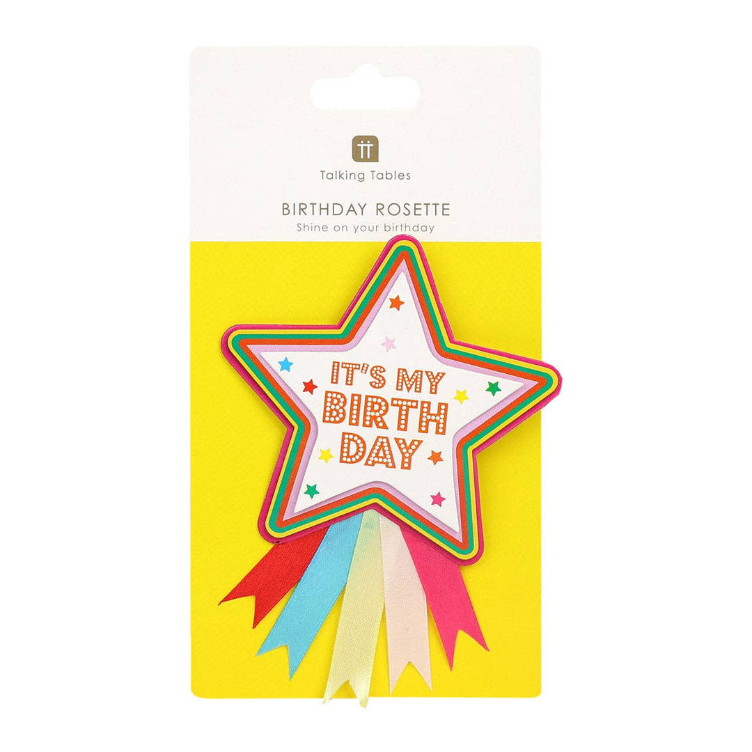 Birthday Star Rosette Badge | Birthday Party |