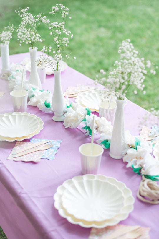 Eco-Friendly Disposable Pastel Paper Table Cover