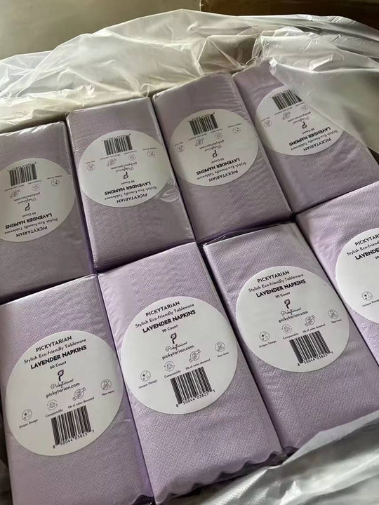 Premium 3-Ply Compostable Dinner Napkins - 50 Count