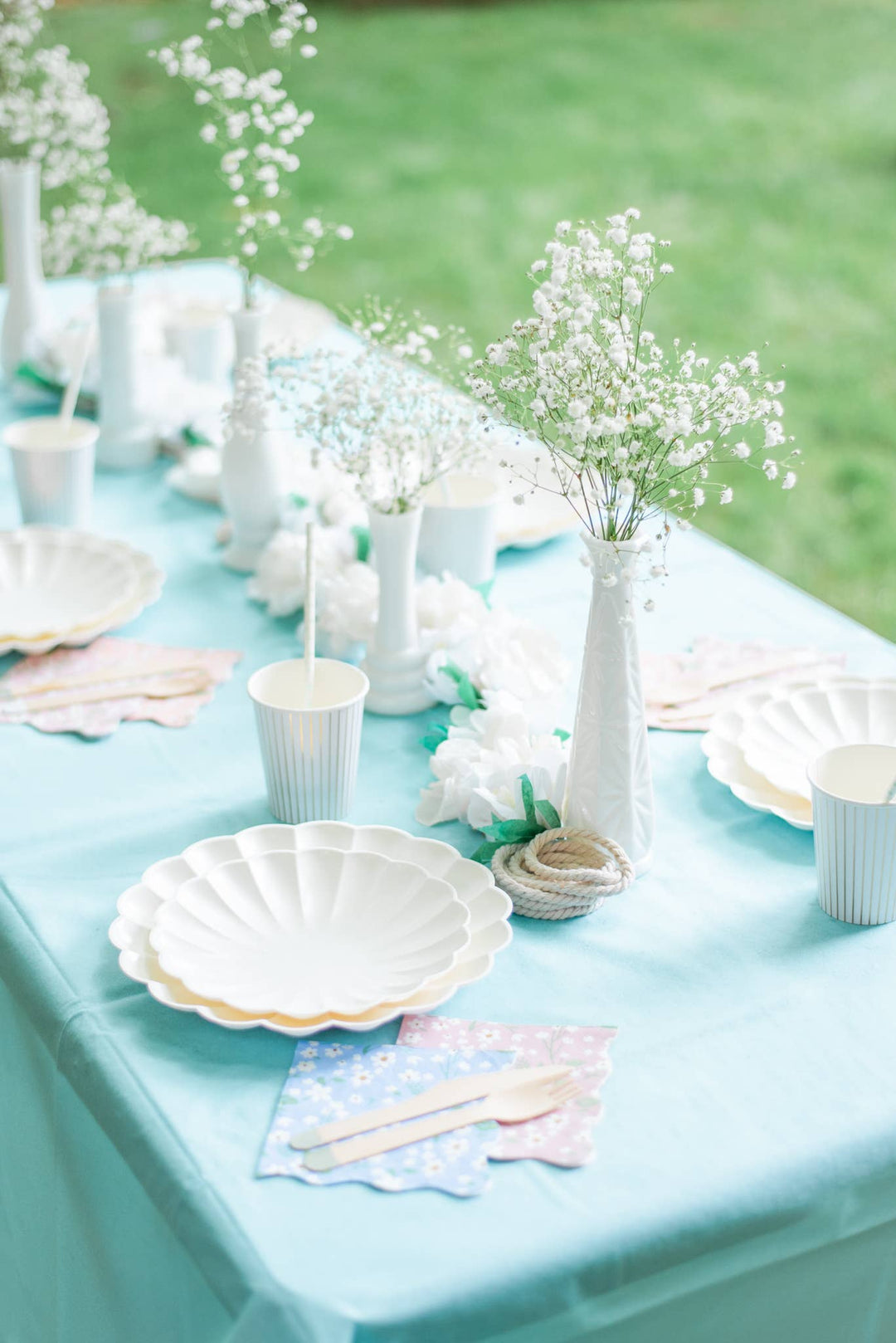 Eco-Friendly Disposable Pastel Paper  Party Tablecloth