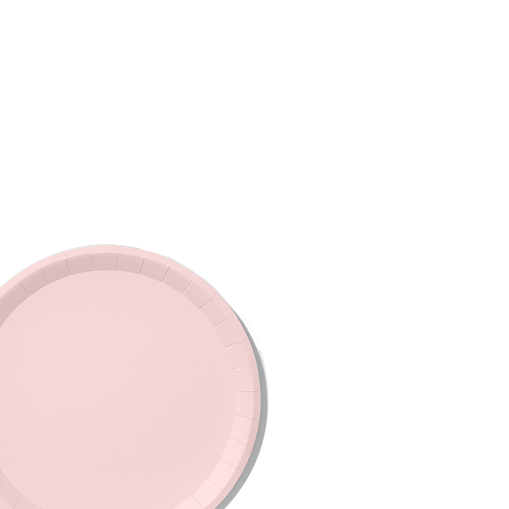 Pale Pink Classic Large Plates (10 per pack)