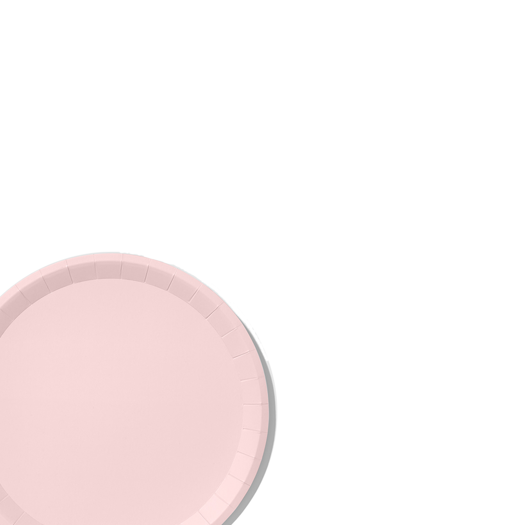 Pale Pink Classic Large Plates (10 per pack)