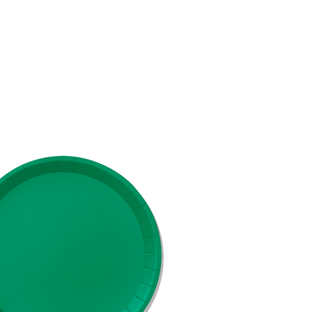 Green Classic Large Plates (10 per pack)