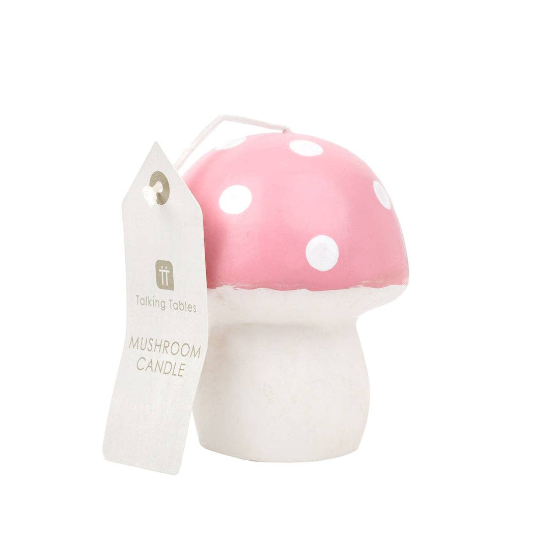 Pink Mushroom Candle | Spring Decor |