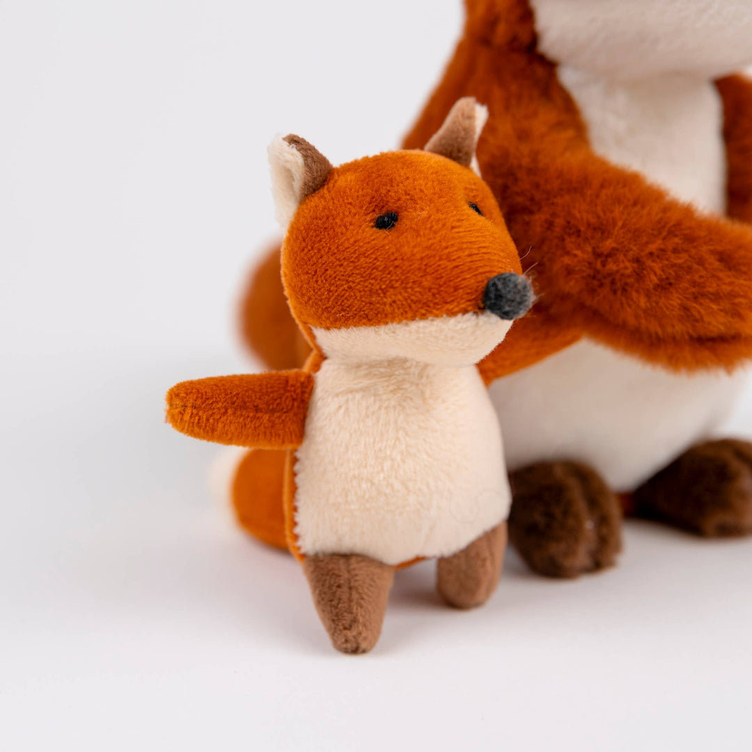 Plush Fox With Baby