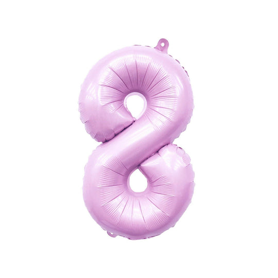 Pastel Pink Number Balloon