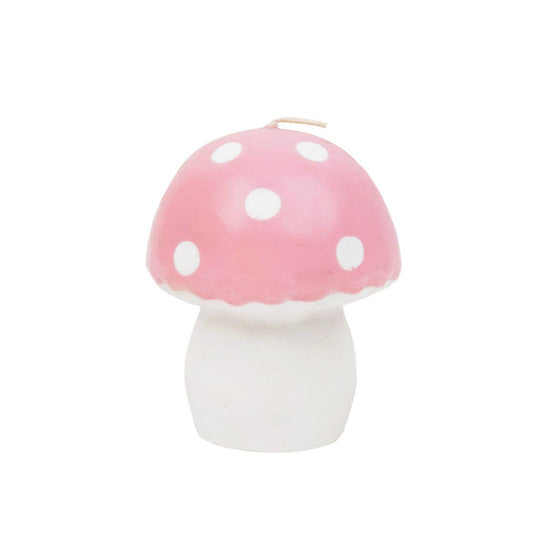 Pink Mushroom Candle | Spring Decor |
