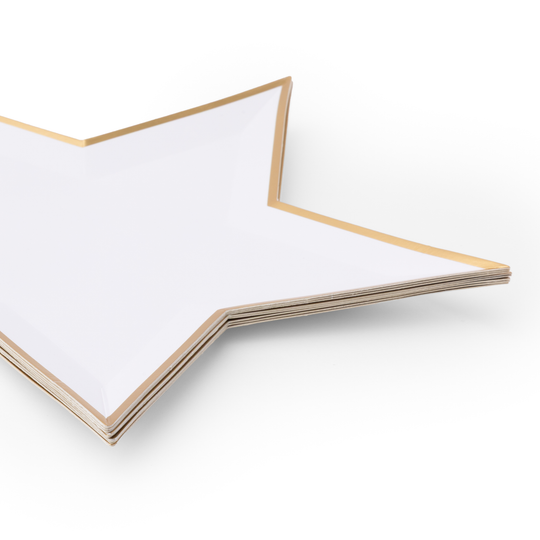 BLANC WHITE STAR SHAPED PLATES