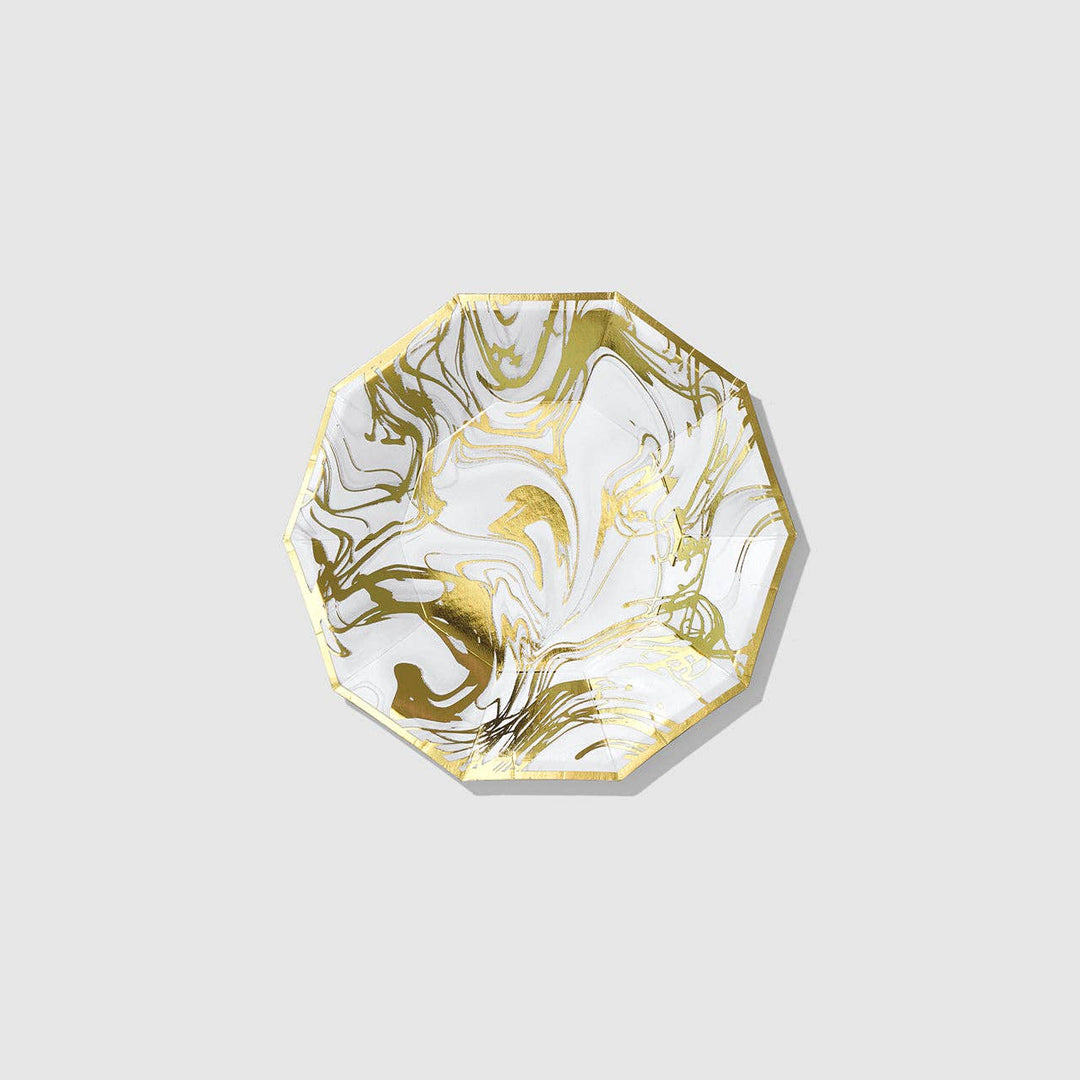 Carrara Marble Small Plates (10 per pack)