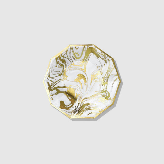 Carrara Marble Small Plates (10 per pack)