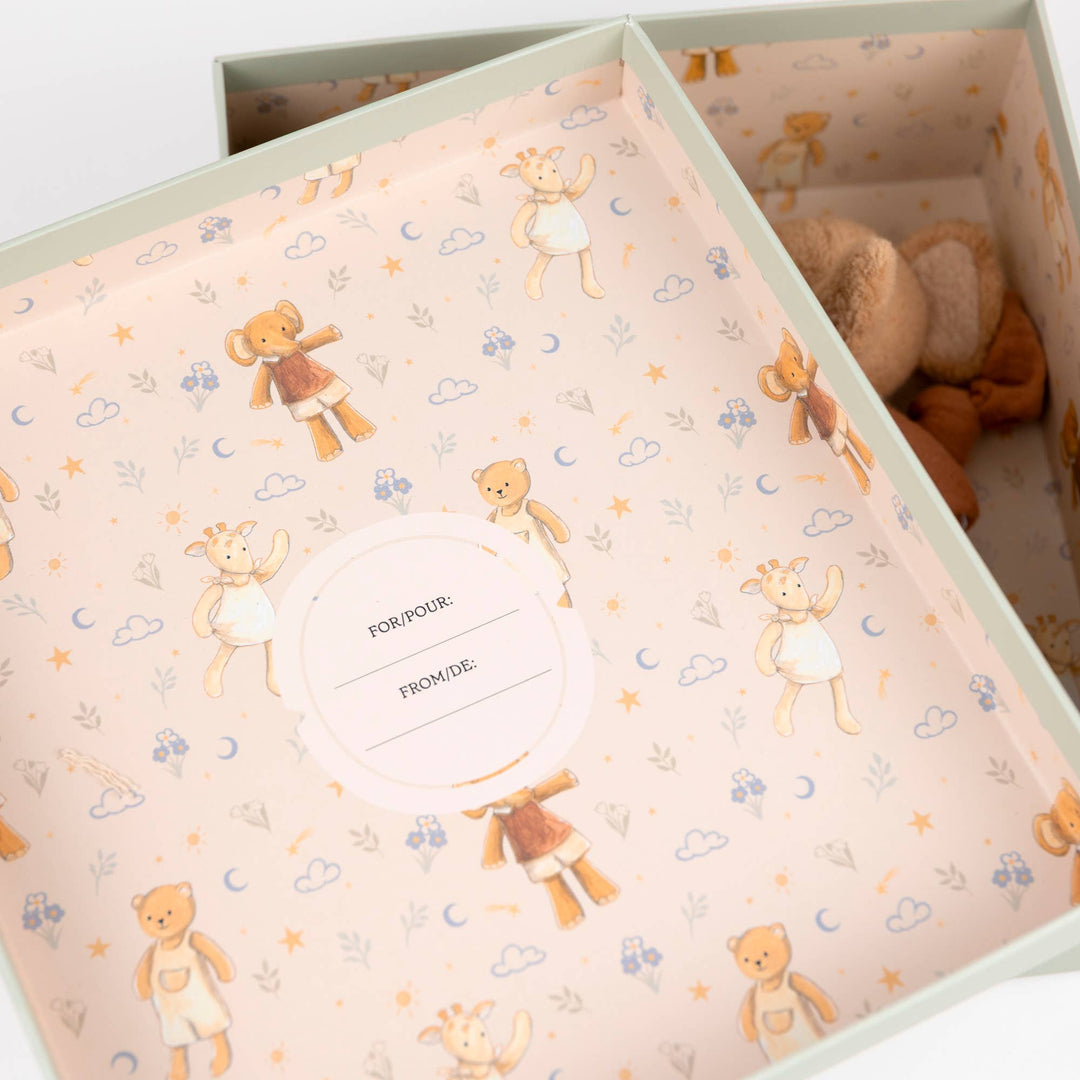 Ollie the Elephant Doudou + Rattle Gift Set
