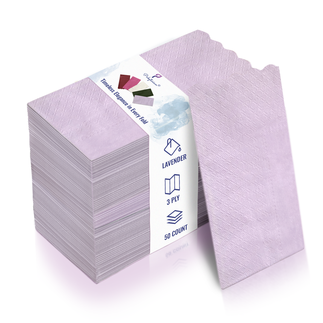 Premium 3-Ply Compostable Dinner Napkins - 50 Count