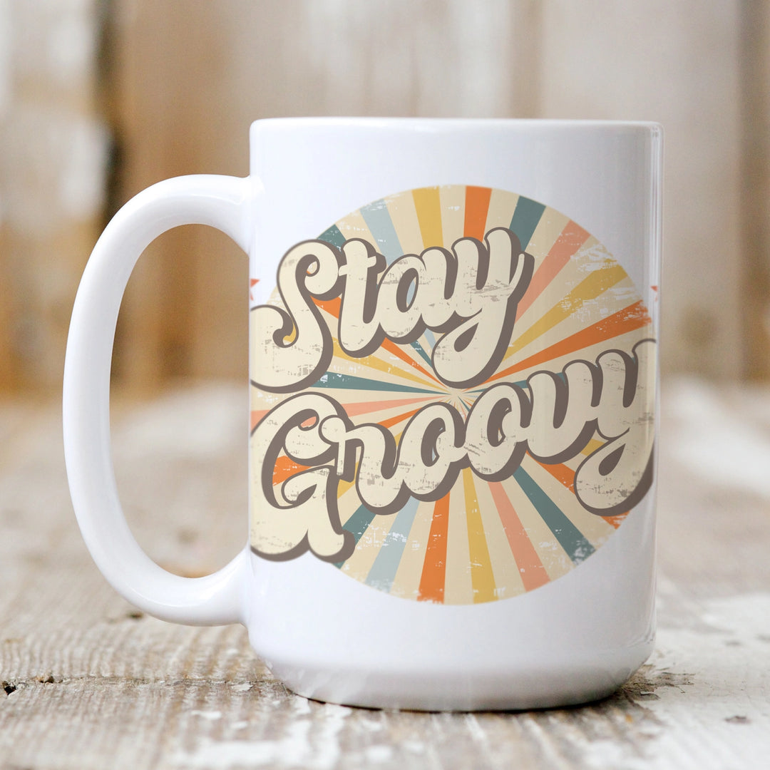 Retro "Stay Groovy" Mug