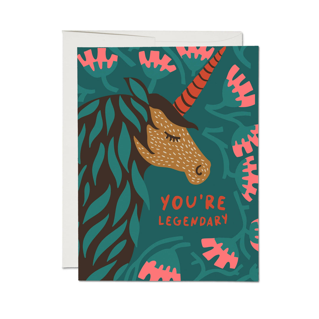 Legendary Unicorn greeting card
