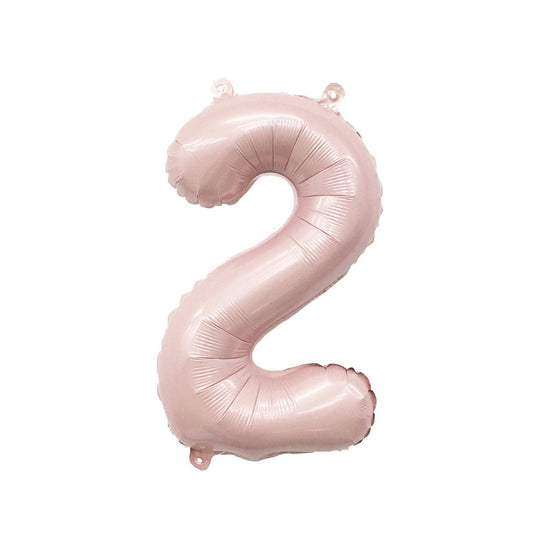 Blush Mylar Number Balloon