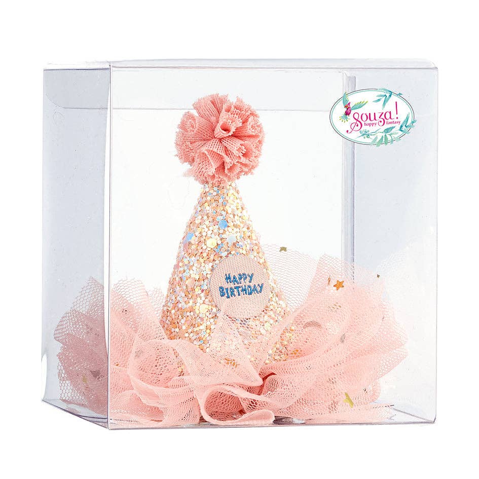 Birthday hat hair clip in giftbox-Costume Accessory for Kids - Carnival & Festive Use