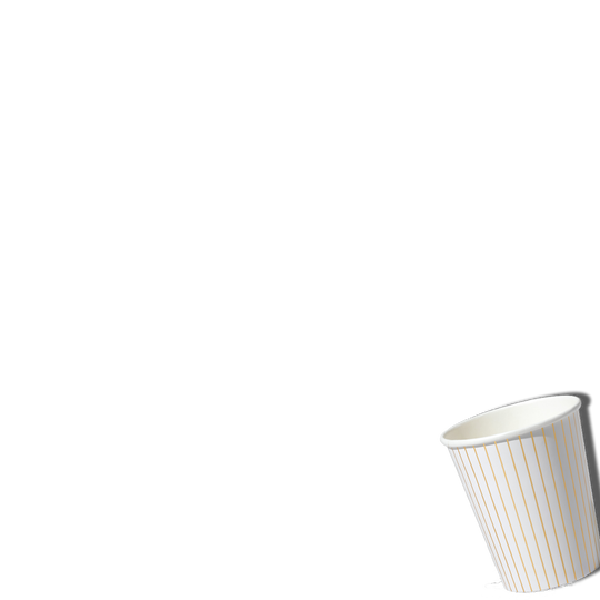 White Pinstripe Cups (10 per pack)
