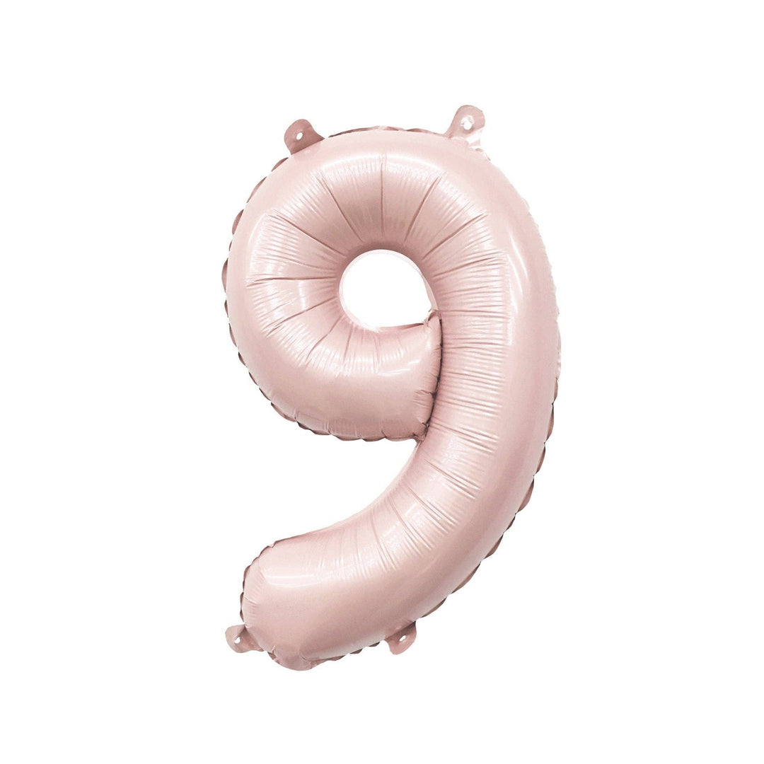 Blush Mylar Number Balloon