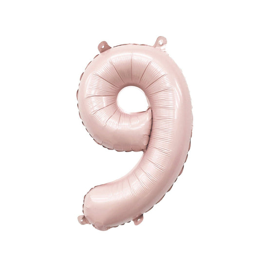 Blush Mylar Number Balloon