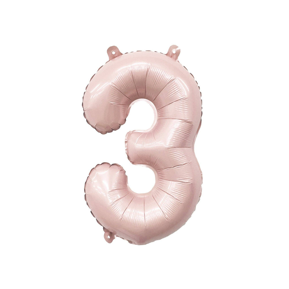 Blush Mylar Number Balloon
