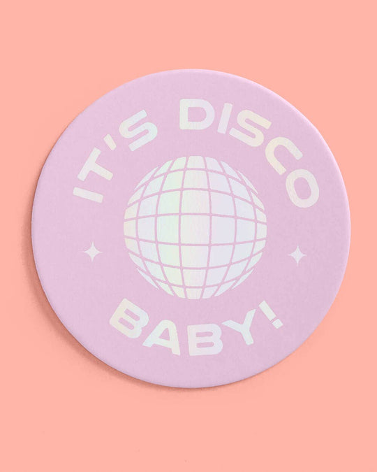 Disco Party Paper Cup Coasters,Birthday Party Decor,Supplies