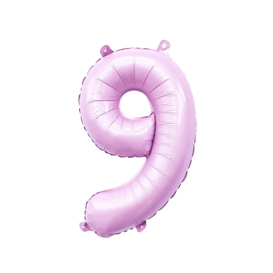 Pastel Pink Number Balloon