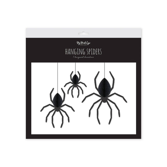 PLHB291 - Hanging Spiders Honeycomb Banner